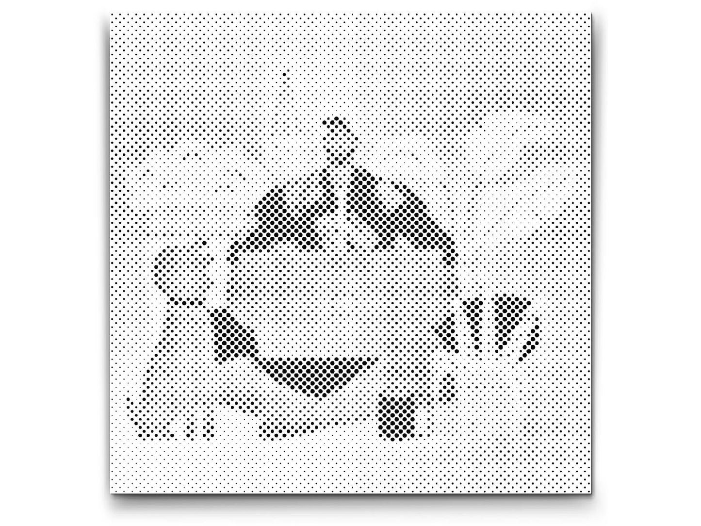 Mal-med-prikker -  Illustration - Hjemmearbejde