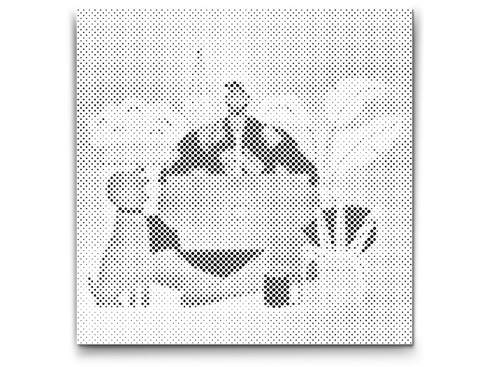 Mal-med-prikker -  Illustration - Hjemmearbejde