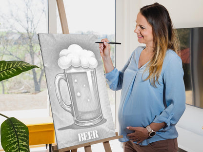 Mal-med-prikker -  Øl