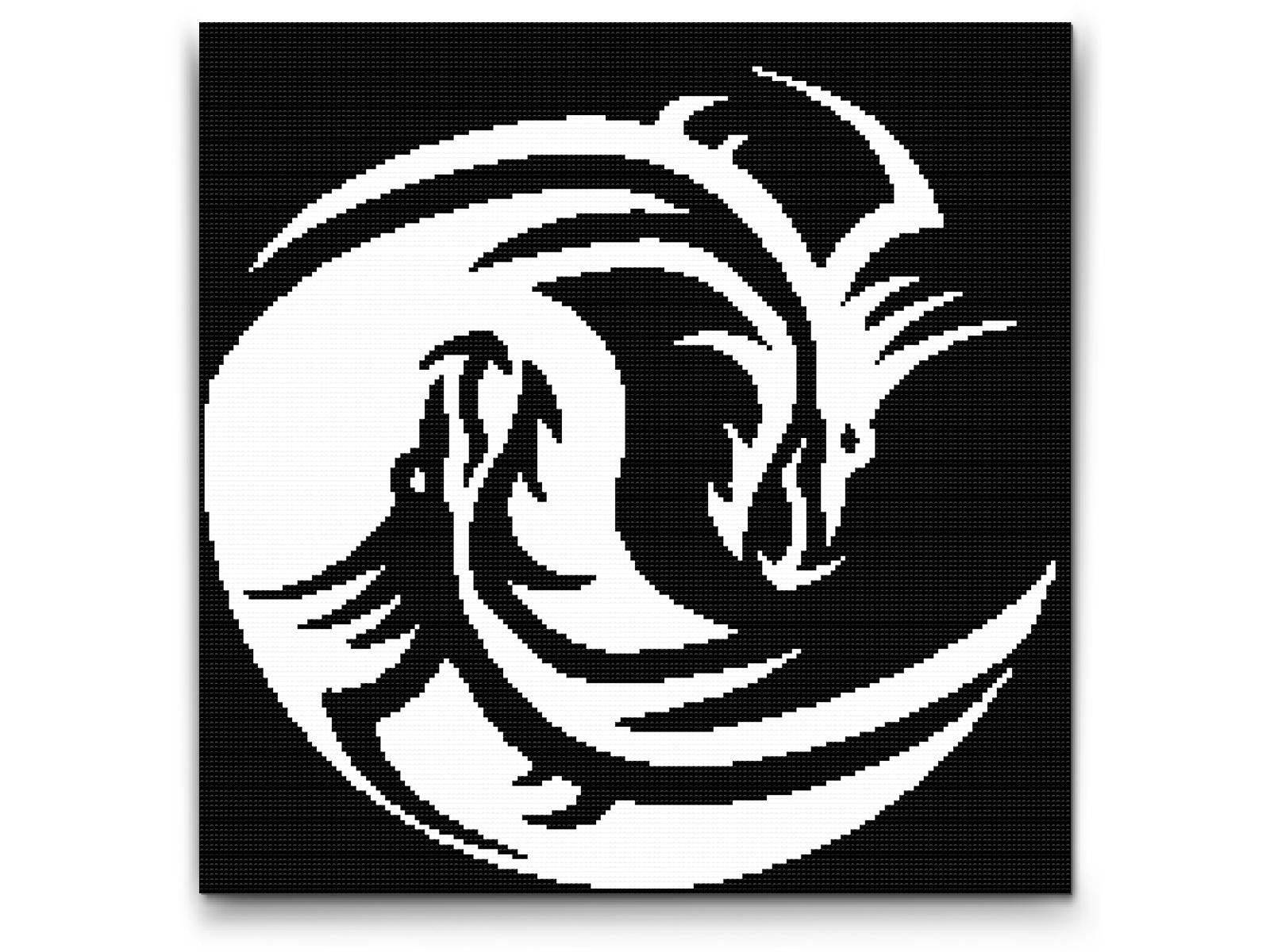 Diamond Painting - Jing Jang Dragon