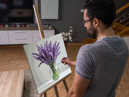 Paint by Numbers - Lavendel i en vase