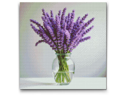 Diamond Painting - Lavendel i en vase