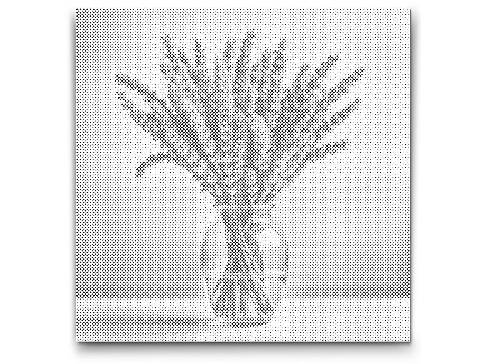 Mal-med-prikker -  Lavendel i en vase