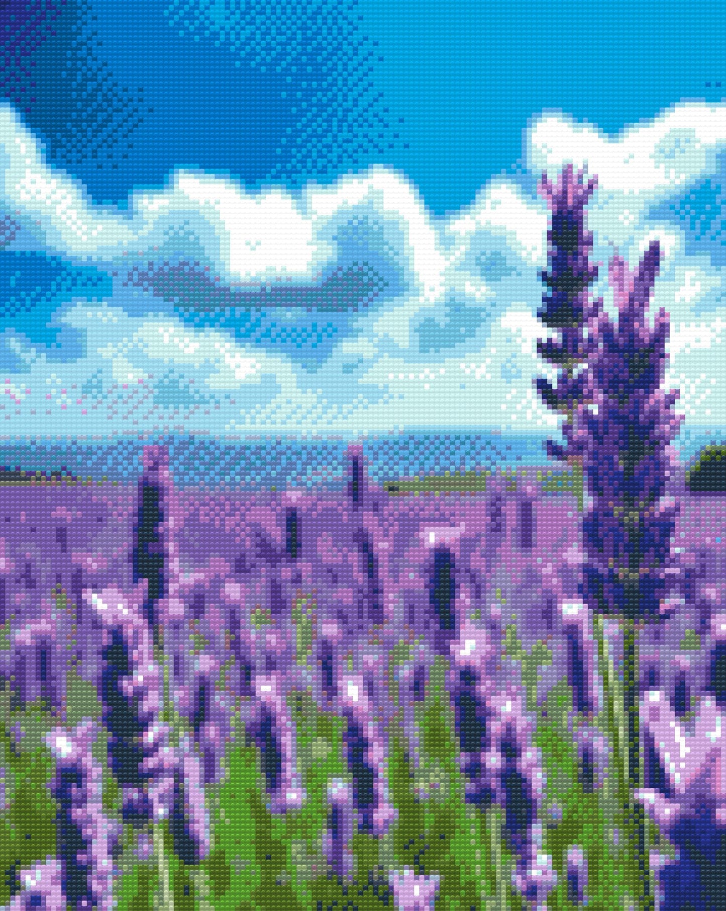Diamond Painting - Lavendel i marken