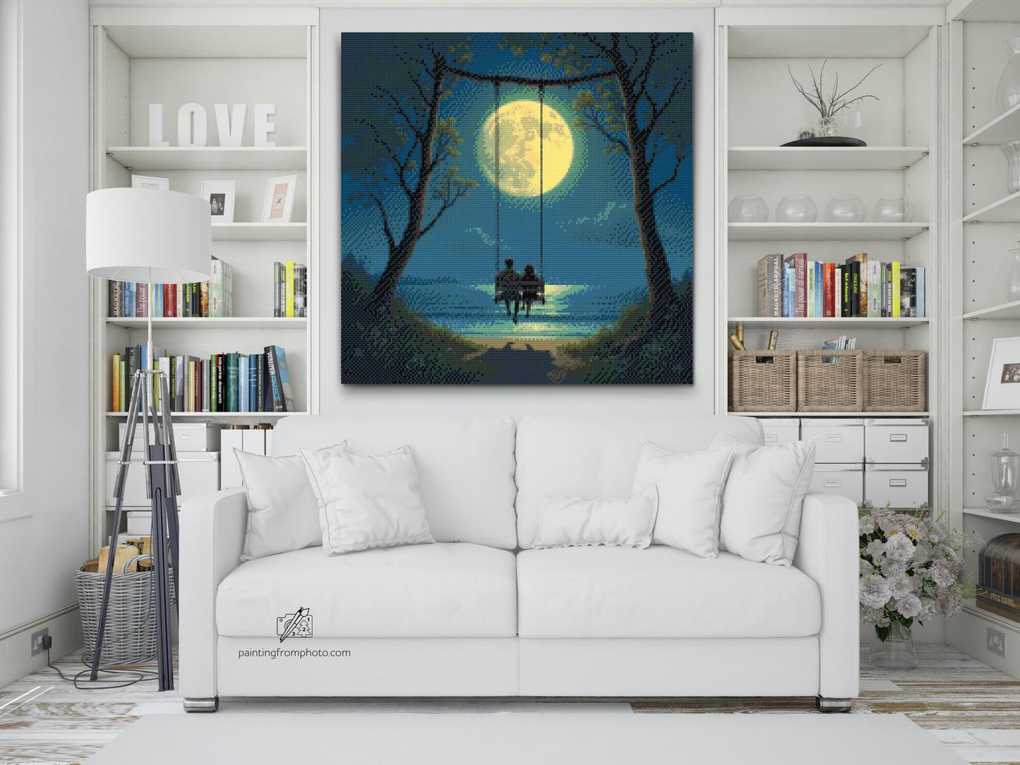 Diamond Painting - Kærlighed på gyngen