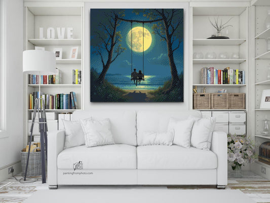 Diamond Painting - Kærlighed på gyngen