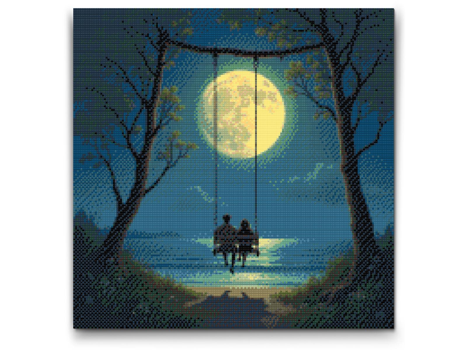 Diamond Painting - Kærlighed på gyngen