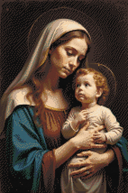 Diamond Painting - Maria og Jesus