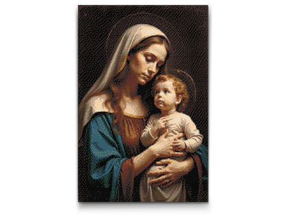 Diamond Painting - Maria og Jesus