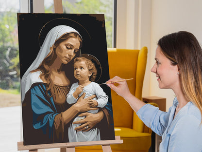 Paint by Numbers - Maria og Jesus