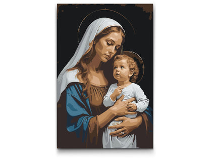 Paint by Numbers - Maria og Jesus
