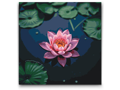 Paint by Numbers - Lyserød lotusblomst