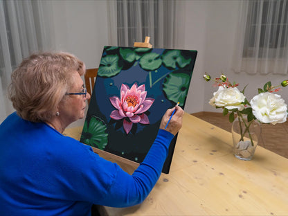 Paint by Numbers - Lyserød lotusblomst