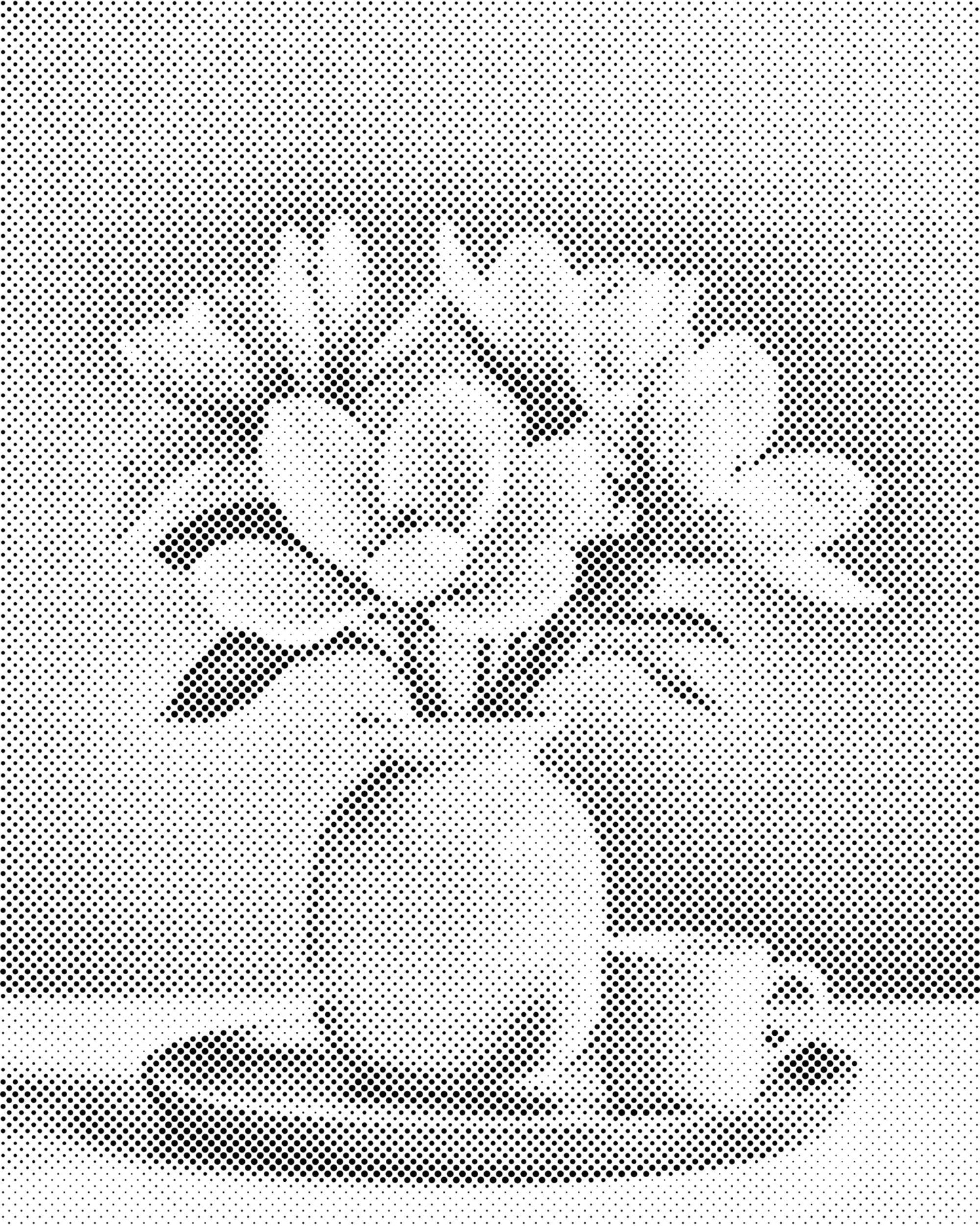 Mal-med-prikker -  Magnoliablomster i en vase