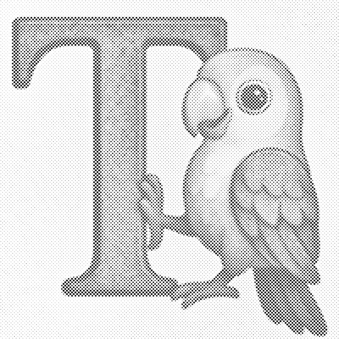 Mal-med-prikker -  Bogstav T – Med et dyr