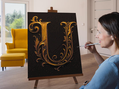 Diamond Painting - Bogstav U