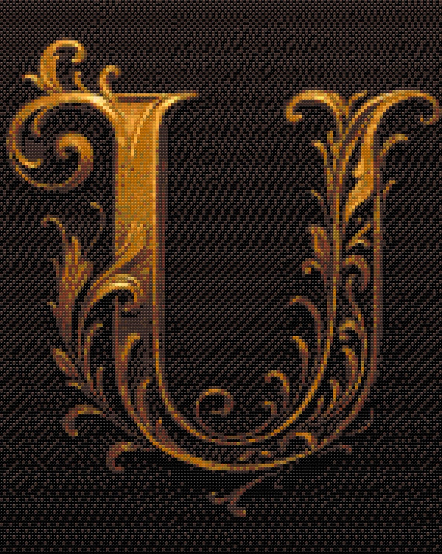 Diamond Painting - Bogstav U