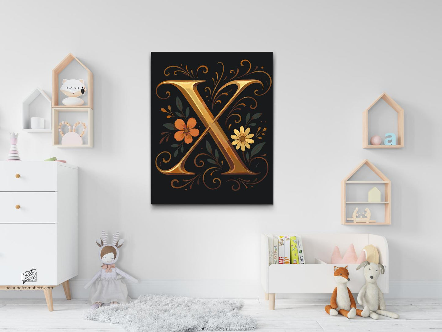 Paint by Numbers - Bogstav X