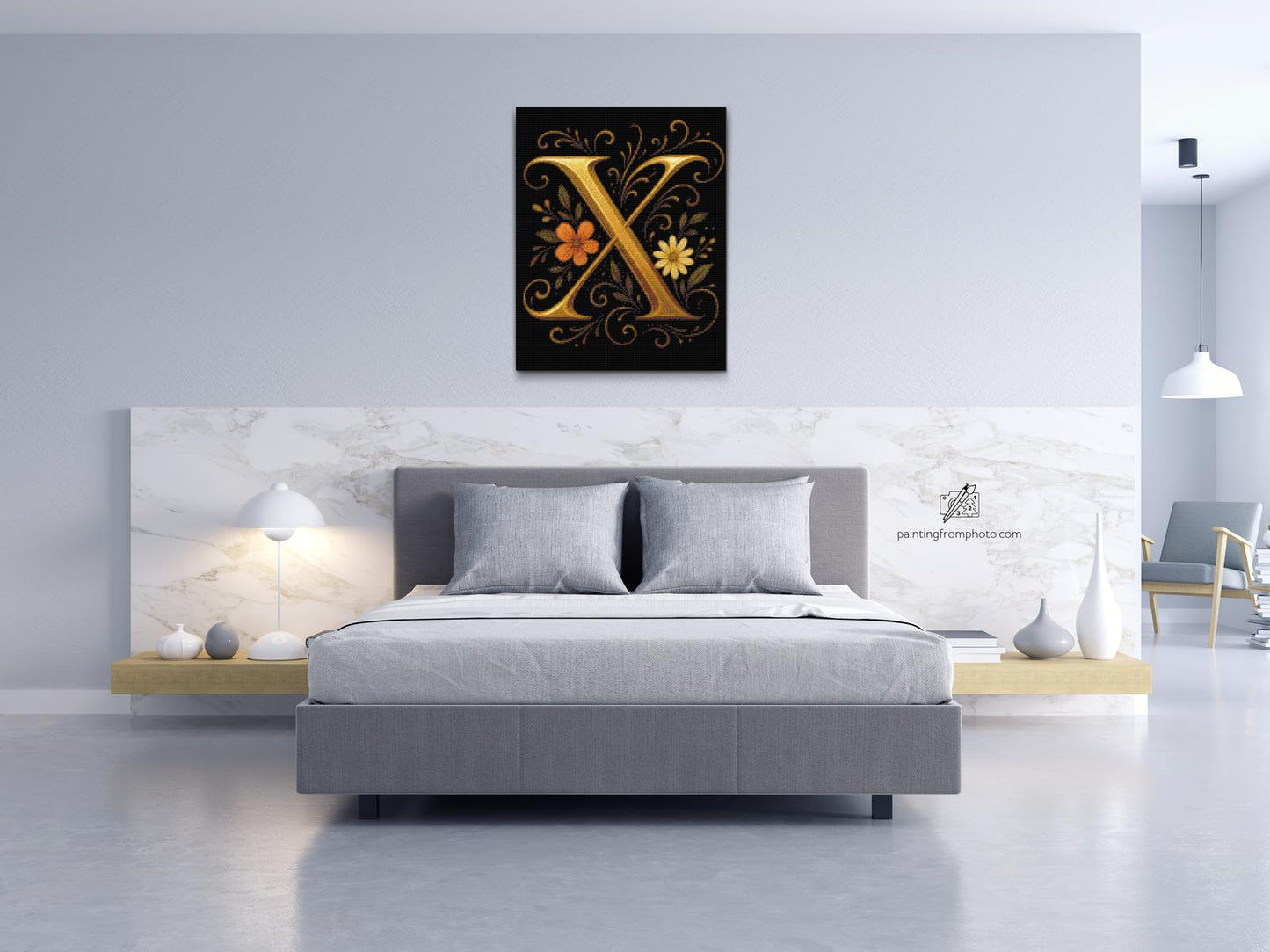 Diamond Painting - Bogstav X