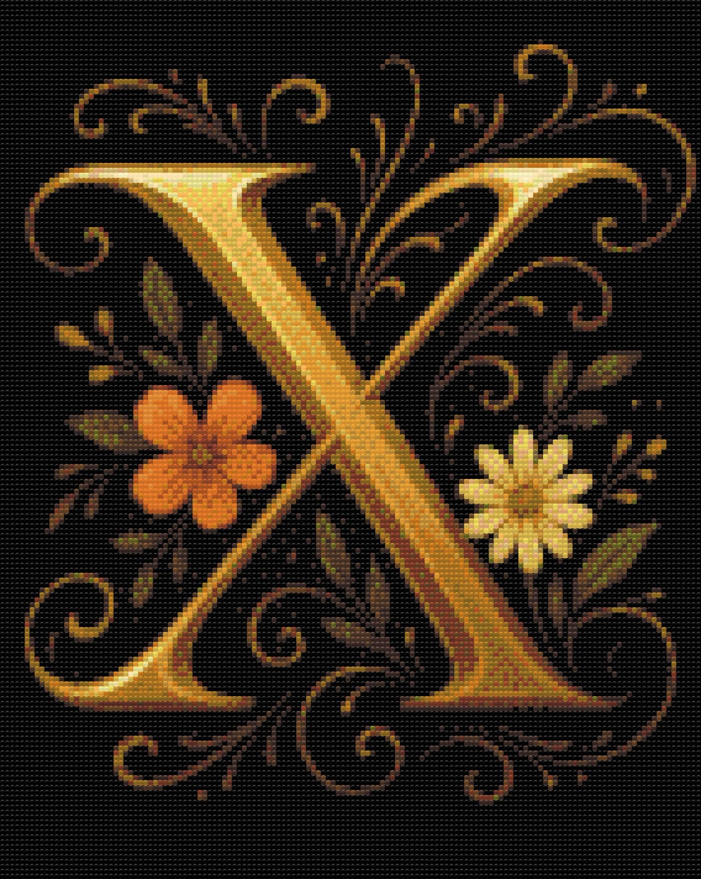 Diamond Painting - Bogstav X