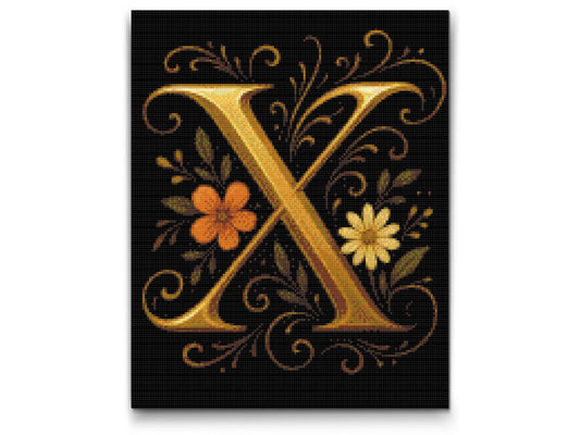 Diamond Painting - Bogstav X