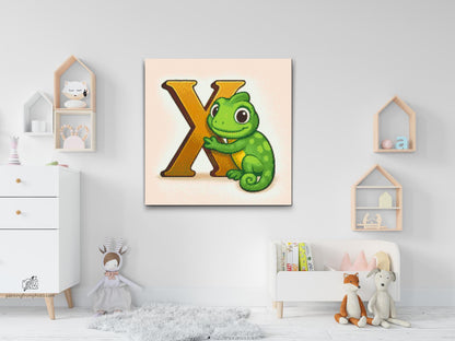 Diamond Painting - Bogstav X – Med et dyr