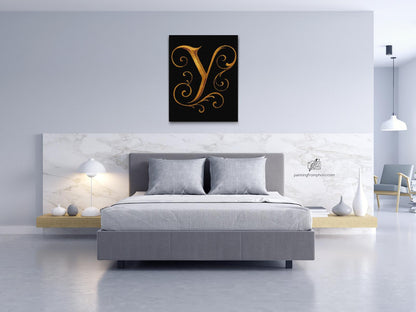 Diamond Painting - Bogstav Y