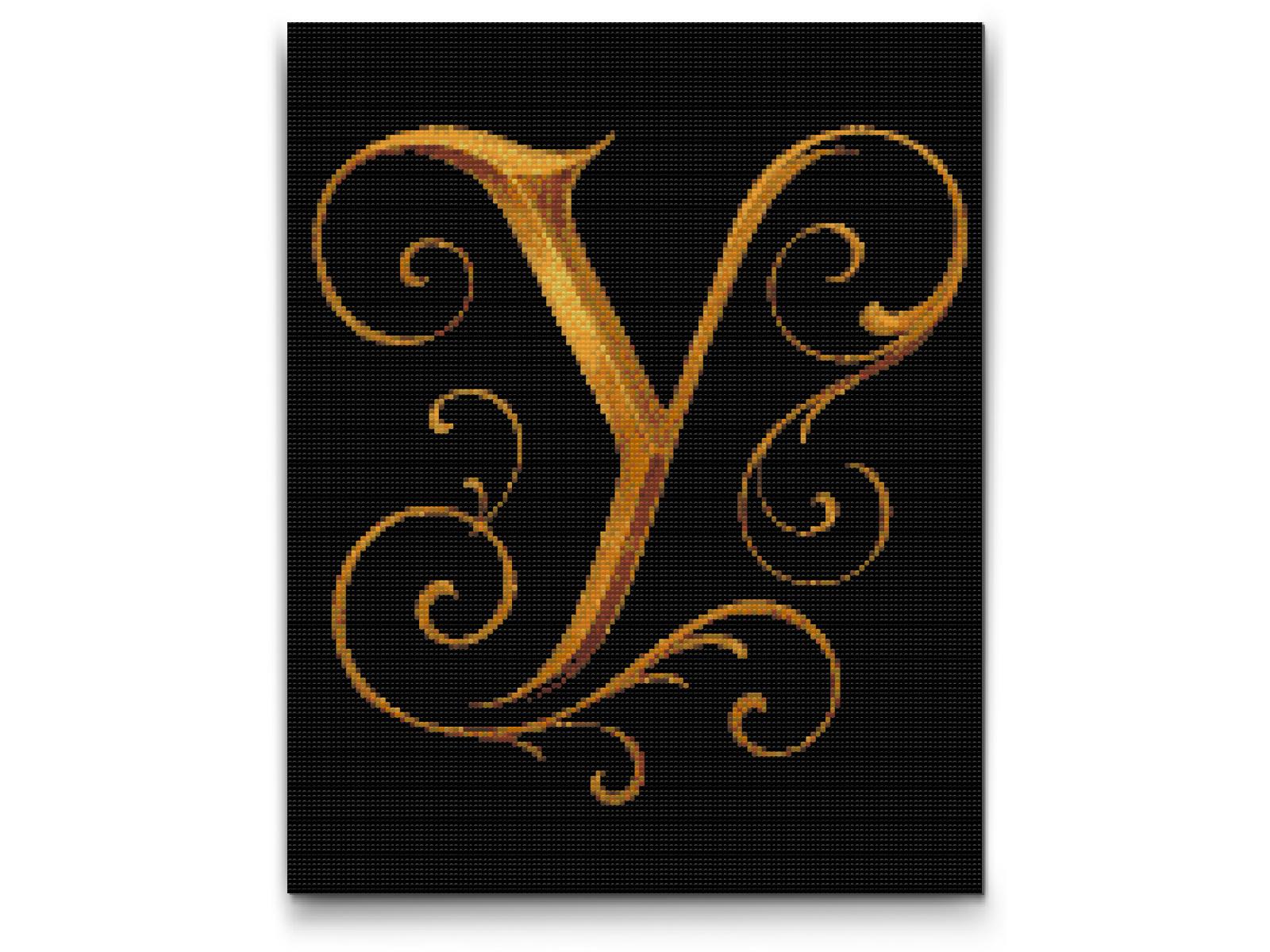 Diamond Painting - Bogstav Y