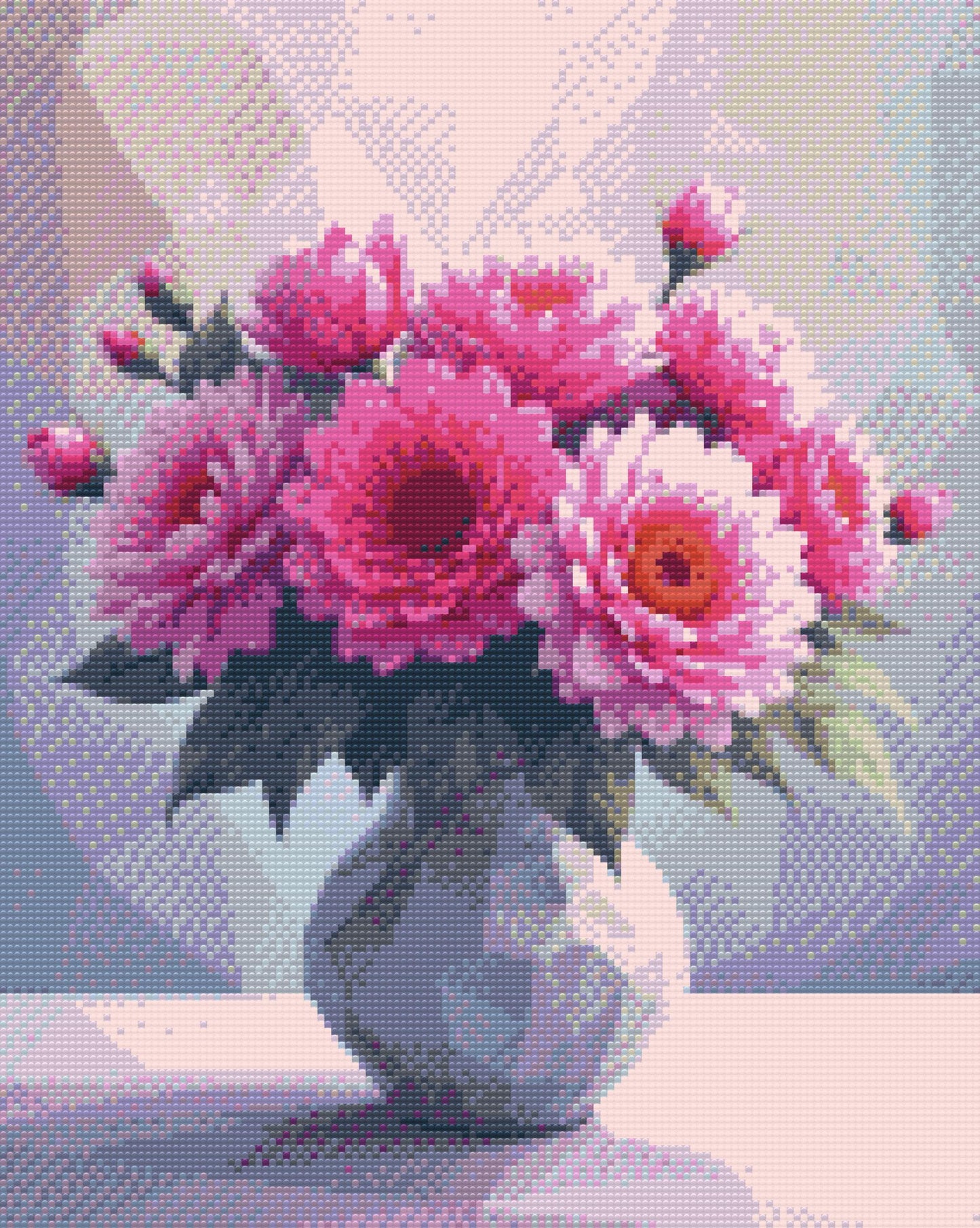 Diamond Painting - Vektorbuket i en vase