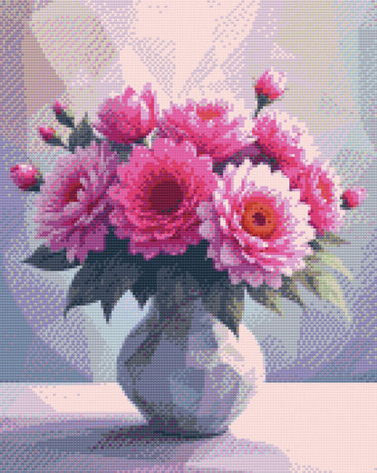 Diamond Painting - Vektorbuket i en vase