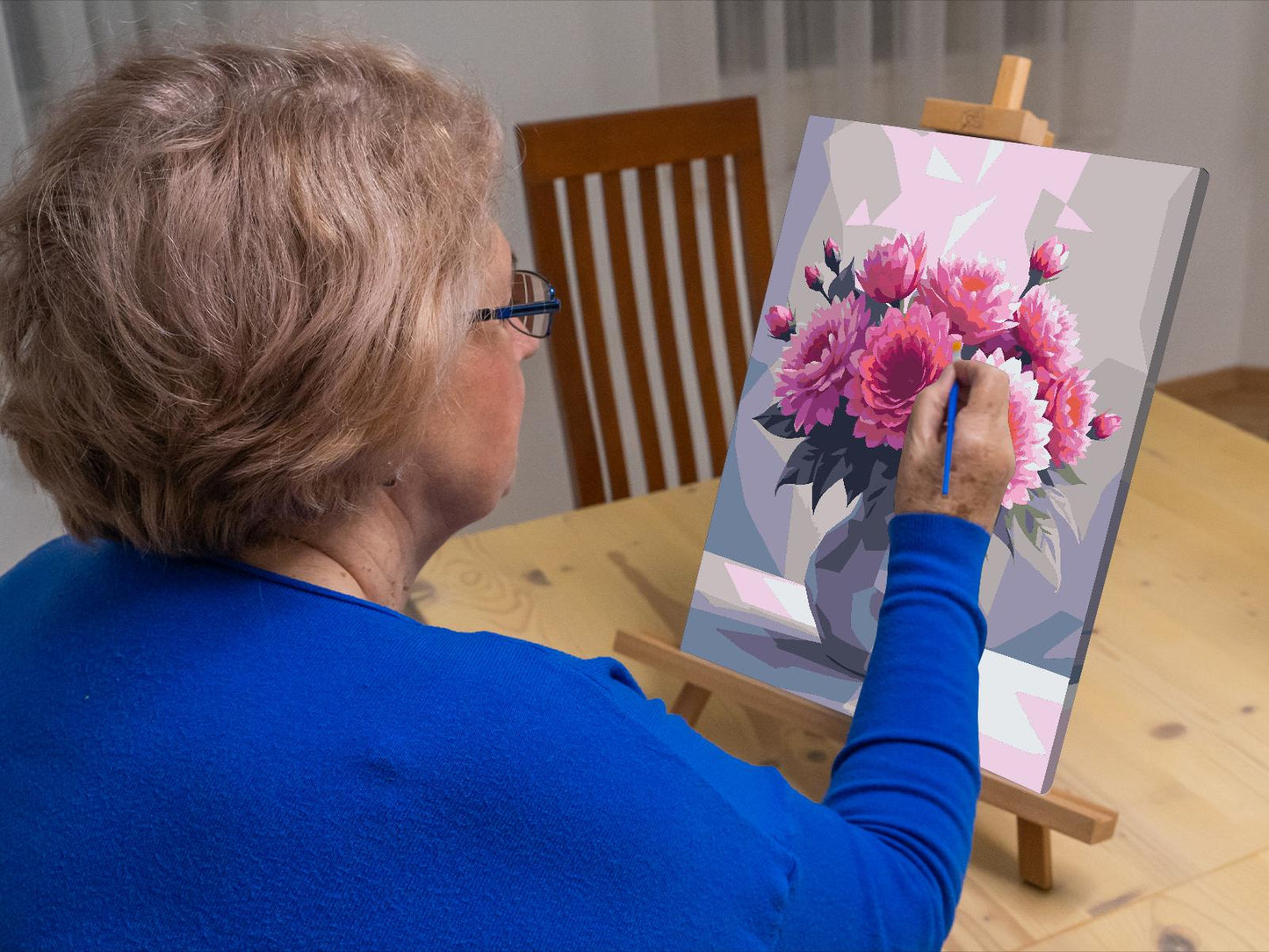 Paint by Numbers - Vektorbuket i en vase