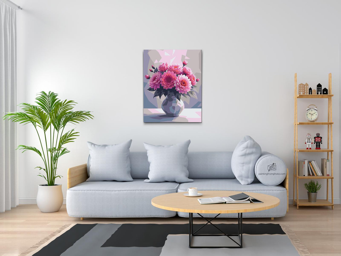 Paint by Numbers - Vektorbuket i en vase