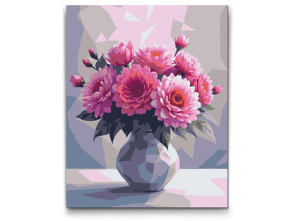 Paint by Numbers - Vektorbuket i en vase