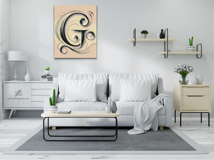 Paint by Numbers - Bogstavet G