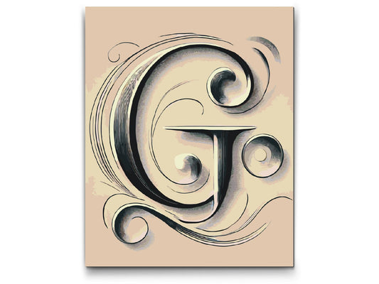 Paint by Numbers - Bogstavet G