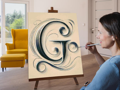 Diamond Painting - Bogstavet G