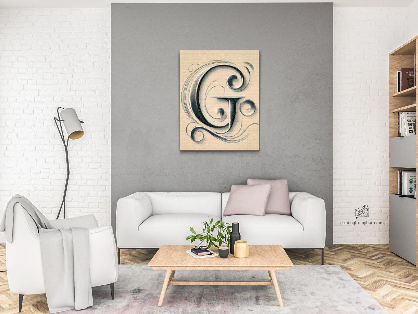 Diamond Painting - Bogstavet G