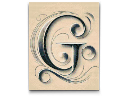 Diamond Painting - Bogstavet G