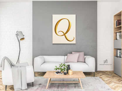 Diamond Painting - Bogstav Q