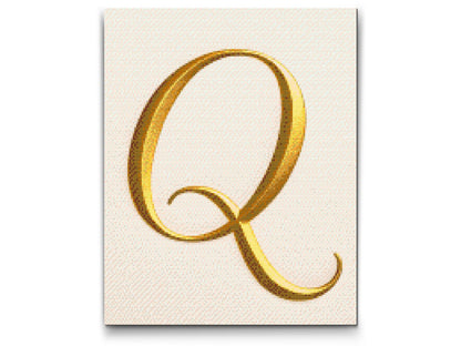 Diamond Painting - Bogstav Q