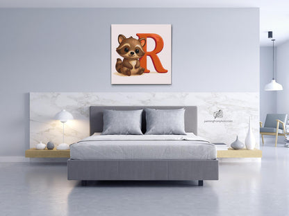 Paint by Numbers - Bogstavet R – Med et dyr