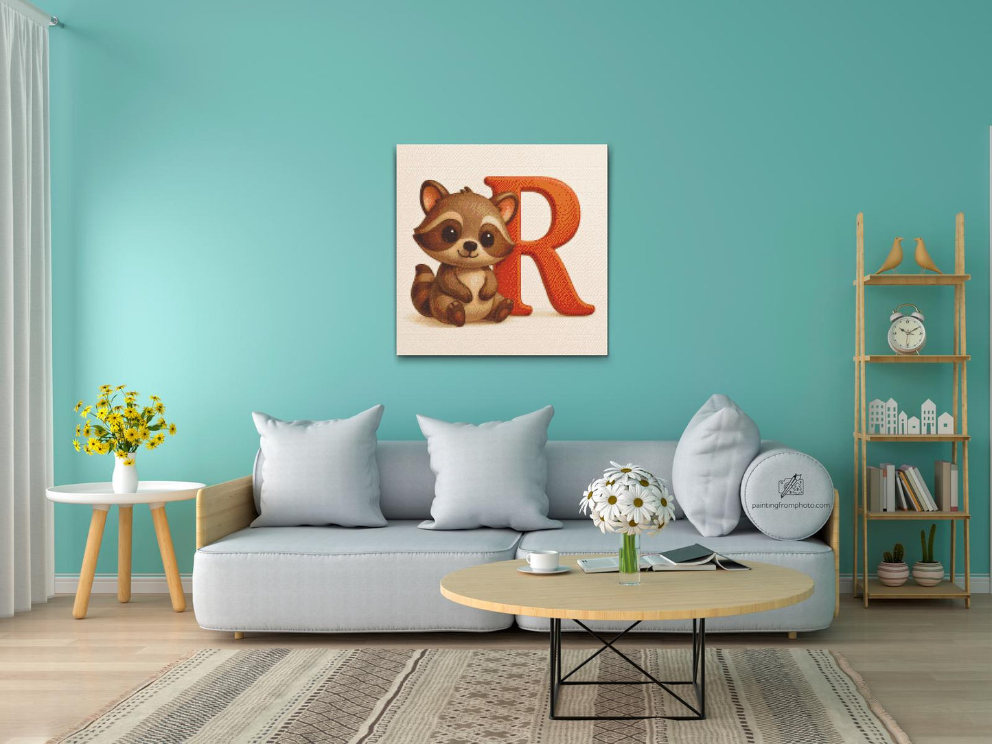 Diamond Painting - Bogstavet R – Med et dyr