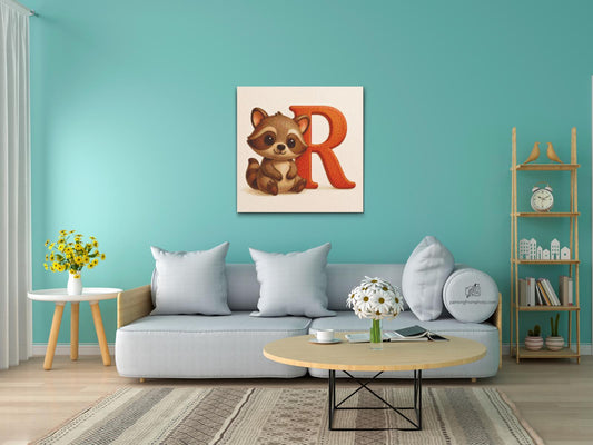Diamond Painting - Bogstavet R – Med et dyr