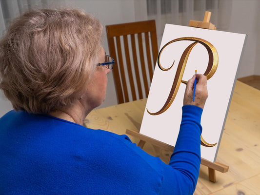 Paint by Numbers - Bogstavet R