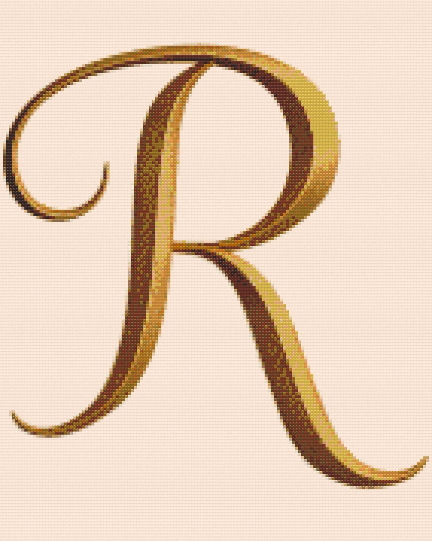 Diamond Painting - Bogstavet R
