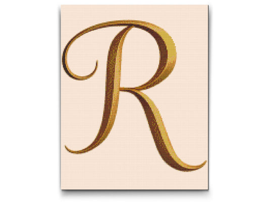 Diamond Painting - Bogstavet R
