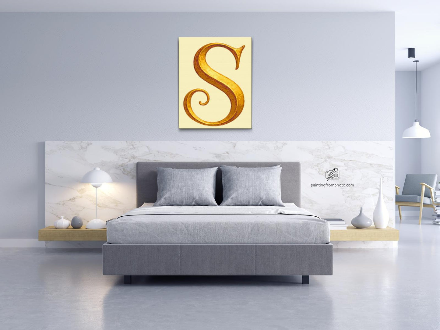 Diamond Painting - Bogstav S