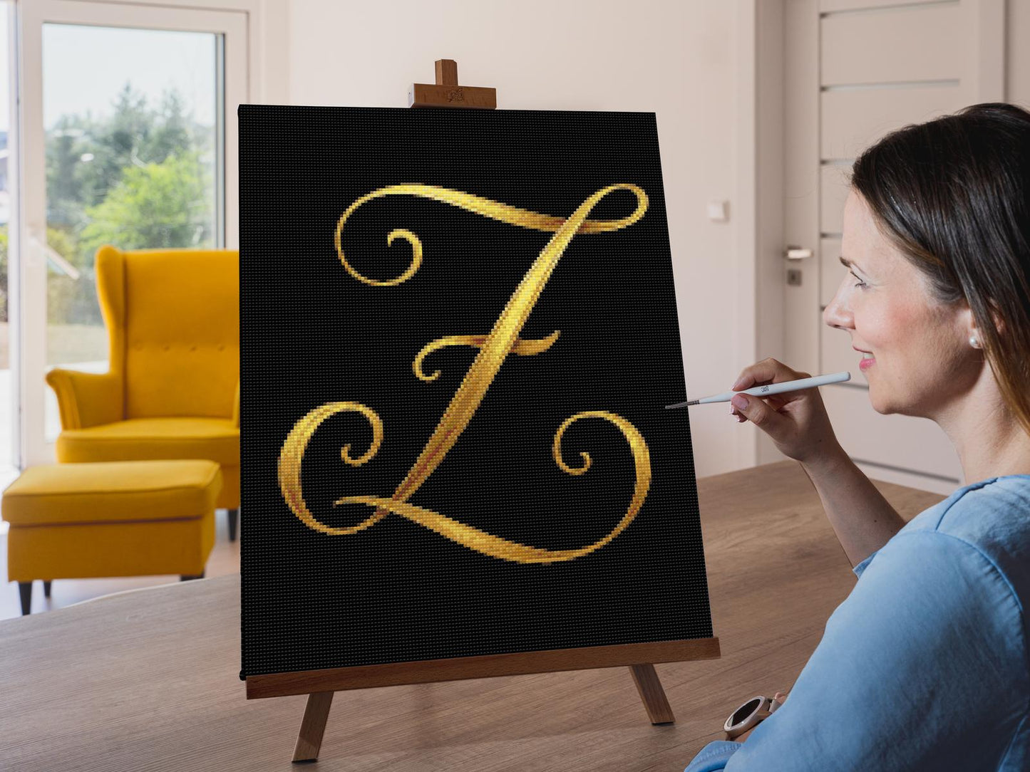 Diamond Painting - Bogstav Z