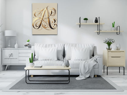 Diamond Painting - Bogstav A
