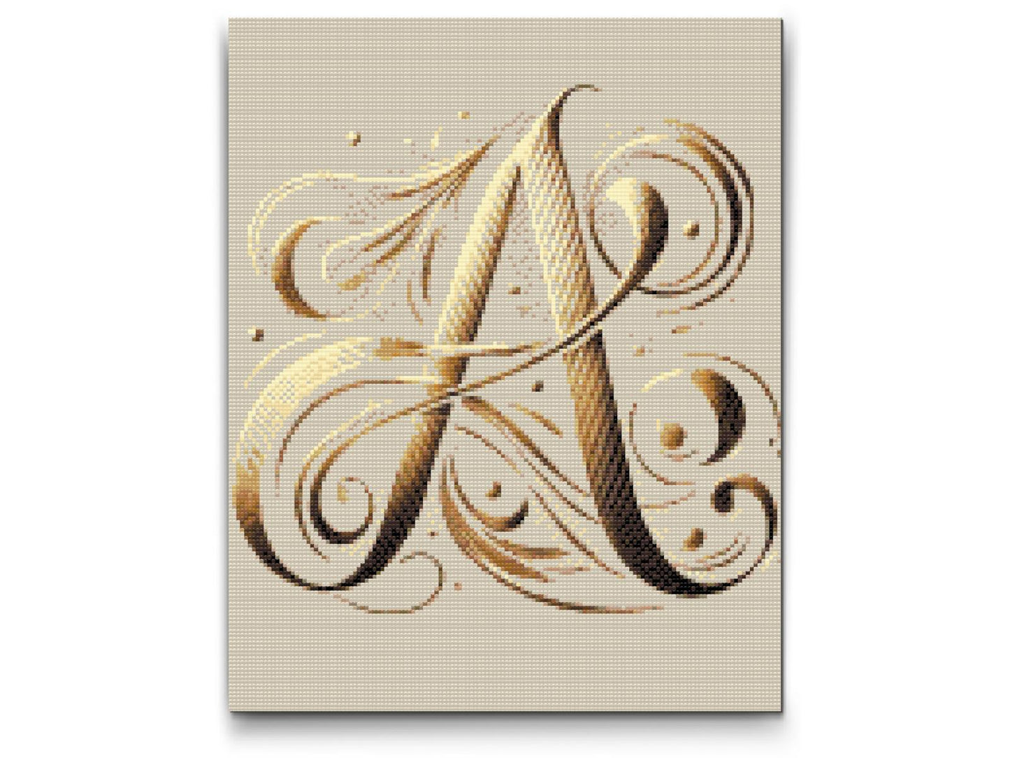 Diamond Painting - Bogstav A